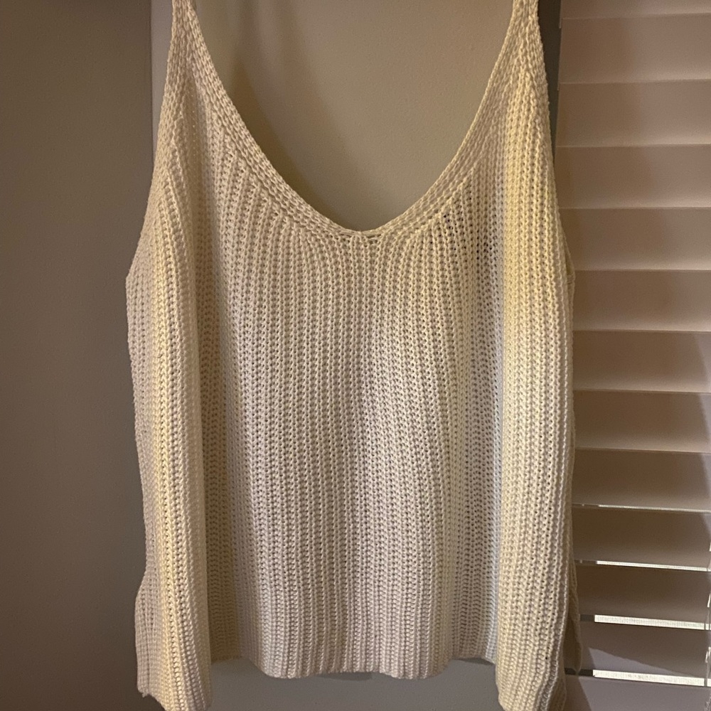 White knit forever 21 tank top